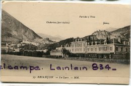 - 37 - BRIANCON - ( H-A ) - La Gare - Chaberton, Fort Italien, Cliché Peu Courant, épaisse, Non écrite, TBE, Scans. - Briancon