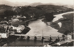 17 / 8 / 82  -    BÉHOBIE  ( 64 )  CPSM   -  PONT  INTERNATIONAL -  LA  BIDASSOA  ET  L'ILE  DES  FAISANS - Béhobie