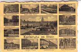 Karlsruhe Am Rhein_Multivue__Vg Il 1935_Originale 100%- - Badenweiler