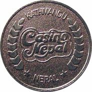 CASINO NEPAL GAME TOKEN COIN BRASS ND VERY FINE VF - Casino