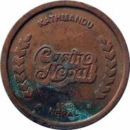 CASINO NEPAL GAME TOKEN COIN BRONZE ND VERY FINE VF - Casino