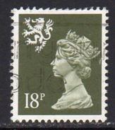 GB Scotland 1971-93 18p Olive Grey Questa Regional Machin, Used, SG 59 - Scotland