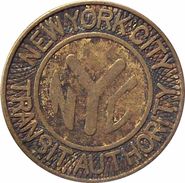 NEW YORK CITY TRANSIT TOKEN COIN BRASS ND VERY FINE VF - Other & Unclassified