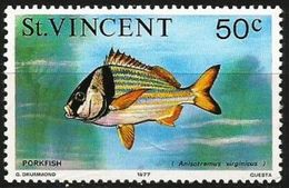 St Vincent  - 1977 Porkfish 50c MNH **   Sc 421 (1977 Imprint Date) - St.Vincent (...-1979)
