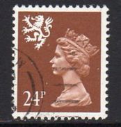 GB Scotland 1971-93 24p Chestnut P.14 Questa Regional Machin, Used, SG 70a - Scotland