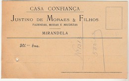 Commercial Card * Portugal * Casa Confiança * Mirandela * Holed - Covers & Documents