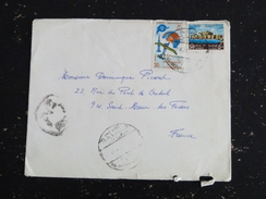 LETTRE EGYPTE EGYPT AVEC YT PA 131 ET 879 CONFERENCE NAVIGATION AERIENNE ET AEROSPATIALE FORT QUAITBAY ALEXANDRIE - Lettres & Documents