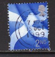 GB Scotland 1999-2002 2nd Class No Border Regional Country, Used, SG 94 - Scotland