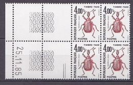N° 108 Taxes Insectes Coléoptères:  Coins Datés 25.11.85 Neuf Impecable - Taxe