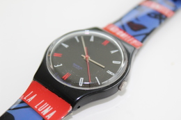Watches : SWATCH - Sueno Madrileno - Nr. : GB181 - Working Condition - Original With Box - Running - Worn Condition 1997 - Relojes Modernos
