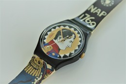 Watches : SWATCH - Aiglon  - Nr. : GB158 - Original With Box - Running - Excelent Condition - 1997 - Horloge: Modern