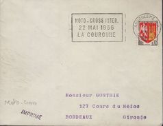 Lettre Moto NC Angouleme RP 13-5 1966 =o " Moto-Cross Inter. 22 Mai 1966 La Couronne " - Motorbikes