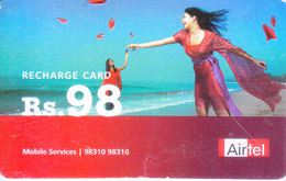 MOBILE / TELEPHONE CARD, INDIA - AIRTEL RS. 98 RECHARGE CARD - Other & Unclassified