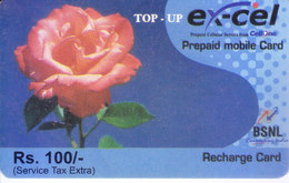 MOBILE / TELEPHONE CARD, INDIA - BSNL, EXCEL, RS. 100 PREPAID MOBILE RECHARGE CARD - Other & Unclassified