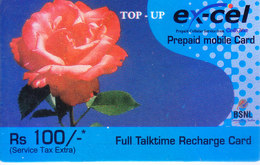MOBILE / TELEPHONE CARD, INDIA - BSNL, EXCEL, RS. 100 PREPAID MOBILE FULL TALKTIME RECHARGE CARD - Other & Unclassified
