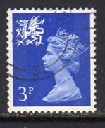 GB Wales 1971-93 3p 2 Band Regional Machin, Used, SG 14 - Pays De Galles