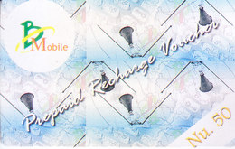 MOBILE / TELEPHONE CARD, BHUTAN - B MOBILE RS. 50 PREPAID RECHARGE VOUCHER - Other & Unclassified