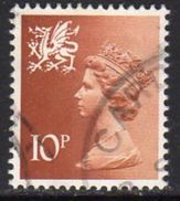 GB Wales 1971-93 10p 1 Band Regional Machin, Used, SG 29 - Gales