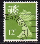 GB Wales 1971-93 12p Harrison Regional Machin, Used, SG 32 - Wales