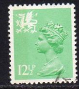 GB Wales 1971-93 12½p P. 14 Questa Regional Machin, Used, SG 37 - Gales