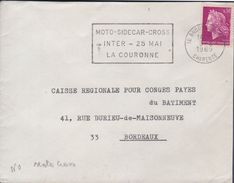 Lettre Moto 16 Angouleme RP 3-2 1969 =o "  Moto-Sidcar-Cross Inter - 25 Mai La Couronne " - Motorbikes