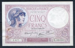 509-Billet De 5 Francs 1939 TF R58390 Spl - 5 F 1917-1940 ''Violet''