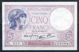 509-Billet De 5 Francs 1940 FQ D67304 - 5 F 1917-1940 ''Violet''