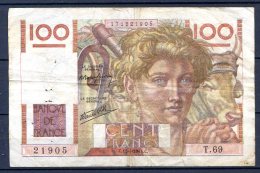 456-France Billet De 100 Francs 1946 C T69 - 100 F 1945-1954 ''Jeune Paysan''