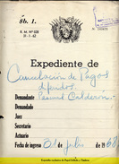 Delcampe - Bolivia 1968 $b 1. Caratula Expediente Judicial R.M. #028. 2.scan. See Desc. - Décrets & Lois