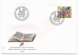 SUISSE -  5 Enveloppes FDC - Fête Nationale 1989 (PRO PATRIA) - BERN 23/05/1989 - FDC