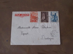 A.E.F  Par Avion Lettre Du 14 Aout 1947 De Bangui Vers EYMET  En Dordogne - Covers & Documents