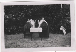 Photo Originale Militaria THANN 1945 Funérailles De René Ortlieb Et De L'Abbé Joseph Stamm Maquis Résistance Tombes - Guerre, Militaire