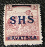 Yugoslavia 1918 Hungary Postage Stamps Overprinted - Colored Numerals 3f - Mint - Unused Stamps
