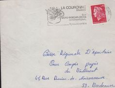 Lettre Moto 16 La Couronne 11-2 1969 Flamme =o "  Moto-Sidecar-Cross  International épreuves En Mai " - Motorbikes