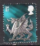 GB Wales 1999-2002 1st Class No Border Regional Country, Used, SG 84 - Gales