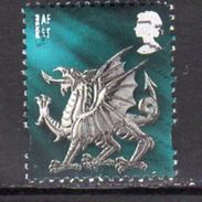 GB Wales 1999-2002 1st Class No Border Regional Country, Used, SG 84 - Pays De Galles