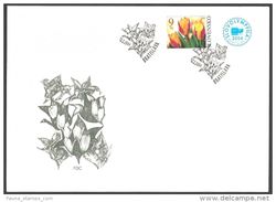 FDC 320 SLOVAQUIE 2004 Tulipe Tulip Yv 411 Mi 479 - FDC