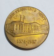 U.S.A. - TREASURY DEPARTMENT - San Francisco Mint (1874 - 1937) Bronze / 37mm - Professionals / Firms