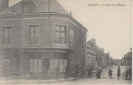 D72 -  CONLIE - LE CAFE DE LA REUNION - (TABAC ARTICLES DE JEUX - BELLE ANIMATION) - Conlie