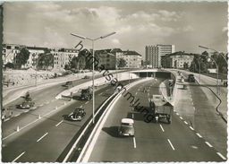 Berlin - Halensee - Stadtautobahn - Foto-Ansichtskarte Grossformat 50er Jahre - Verlag Hans Andres - Halensee