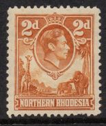 Northern Rhodesia - 1938 KGVI 2d Yellow-brown (*) # SG 31 - Northern Rhodesia (...-1963)