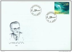 FDC 355 SLOVAQUIE 2005 Année De La Physique ILKOVIC Fondateur De La Polarographie Eclairs Orage Yv 446 Mi 514 - FDC