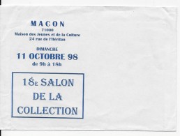 Enveloppe ,Salon De La Collection MACON 1998 - Sonstige & Ohne Zuordnung