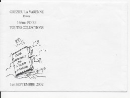 Enveloppe ,Foire Toutes Collections Grezieu La Varenne 2002 - Other & Unclassified