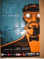 Affiche BRÜNO Festival BD Amiens 2017 (Tyler Cross Biotope...) - Affiches & Offsets