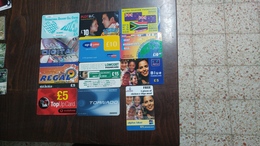 United Kingdom-prepiad Card-(set 12)-(12cards)-used+2card Prepiad Free - [10] Colecciones