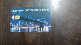 U.s.a-new York City Parking Card From Chip-($100)-used Card+1card Prepiad Free - Otros & Sin Clasificación