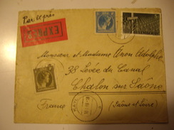 LUXEMBOURG  Cover En EXPRES 1948 De KAYL  Pour La FRANCE - Brieven En Documenten