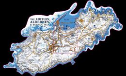 Alderney   2017  Burhou Map  Landkaart   Ppecial Shaped M/s    Postfris/mnh/neuf - Neufs