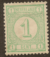 NETHERLANDS 1876 1c Blue-green SG 140 HM #AAL21 - Ungebraucht